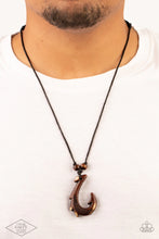 Load image into Gallery viewer, Off The Hook - Brown & Black Hook Necklace #M1154