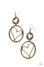 Load image into Gallery viewer, Enchanting Echo - Brass Earrings #V152
