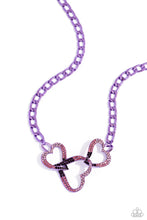 Load image into Gallery viewer, Eclectically Enamored - Purple Necklace #V344
