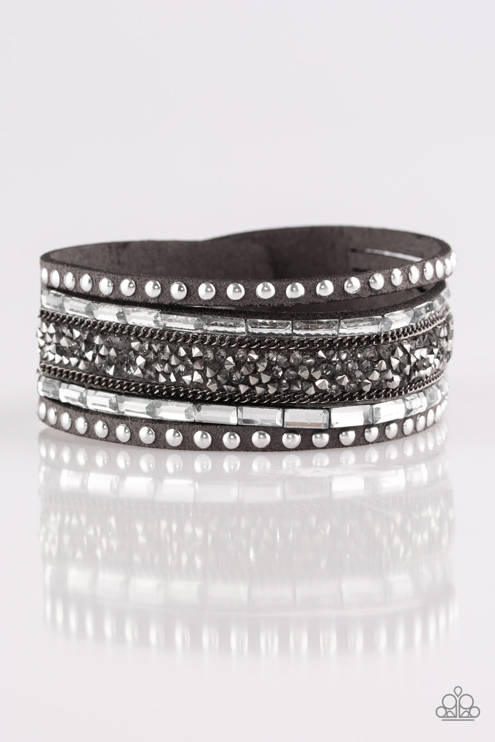 Rhinestone Rocker - Silver #SB463