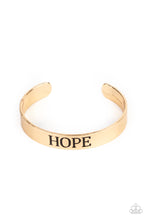 Load image into Gallery viewer, Hope Makes The World Go Round - Gold #I049
