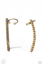 Load image into Gallery viewer, Give Me The SWOOP - Brass Post Earring #UE2128
