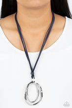 Load image into Gallery viewer, Long OVAL-due - Blue #N7250
