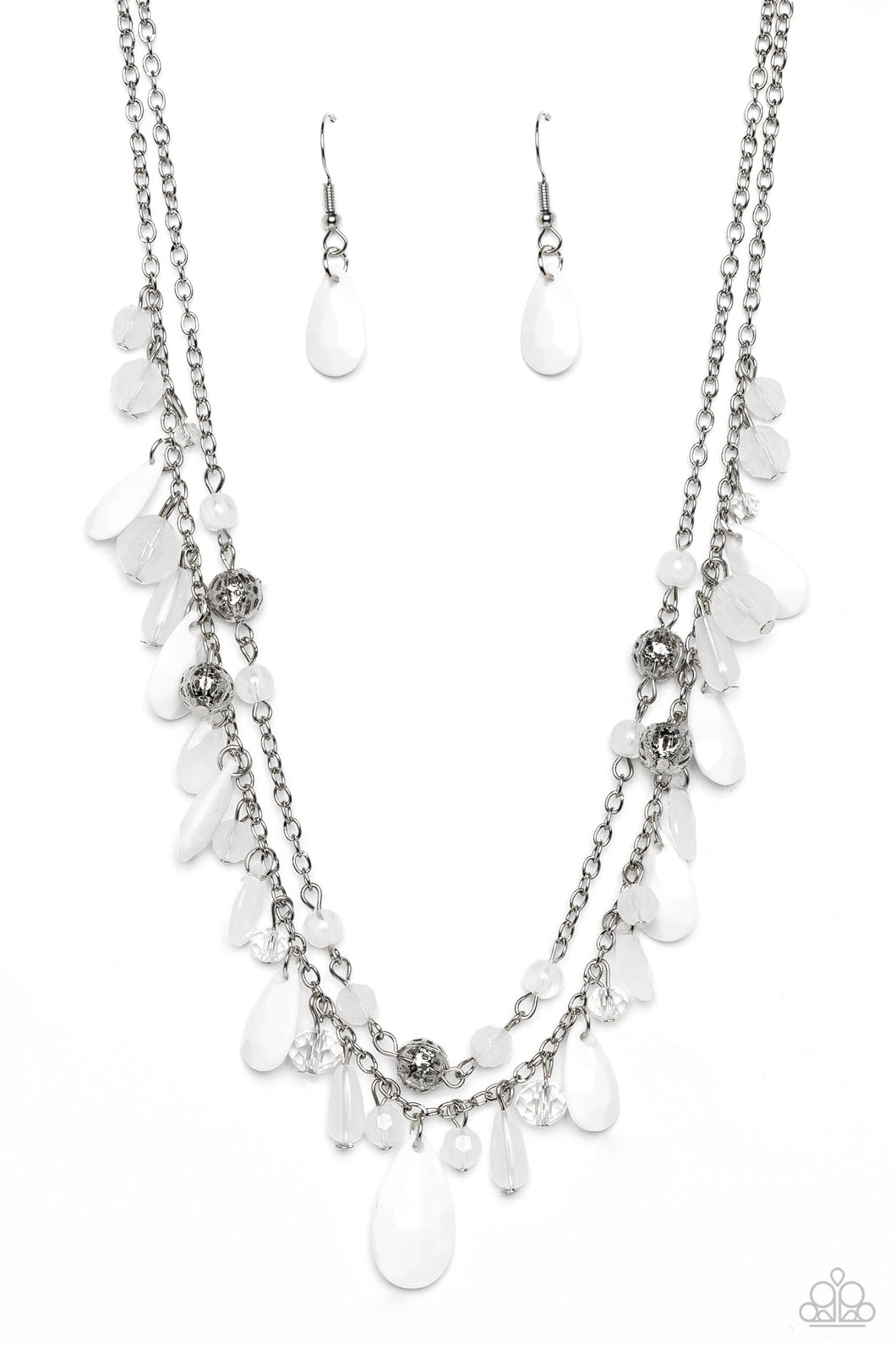 Flirty Flood - White #2PS1016