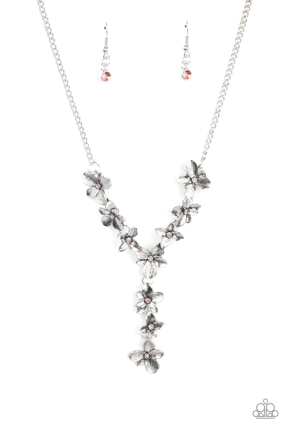 Fairytale Meadow - pink - Paparazzi necklace N7203