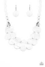 Load image into Gallery viewer, Paparazzi Beach Day Demure - White - Necklace &amp; Earrings #A5179
