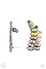 Load image into Gallery viewer, Explosive Élégance- Multi Oil Spill Ear Crawler Earring
