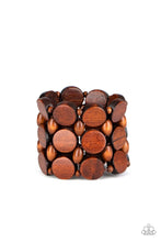 Load image into Gallery viewer, Cruising Coronado - Brown Wooden Bracelet
