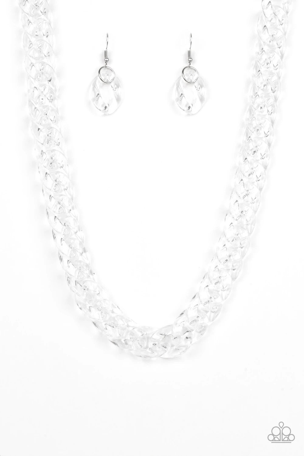 Necklace - Put It On Ice - White #A5175