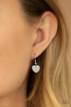 Load image into Gallery viewer, PLAYING HEART TO GET&quot; SILVER CHOKER NECKLACE &amp; EARRING SET #V258
